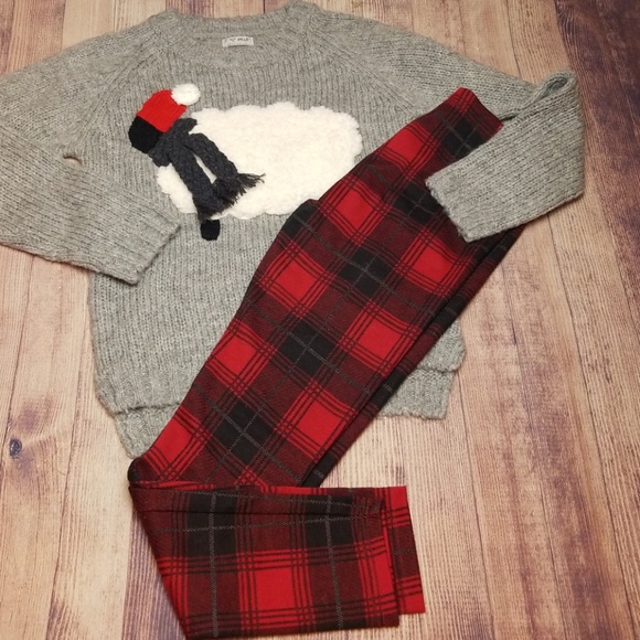 Next Direct Other - Next Direct UK NWOT Lamb Sweater Plaid Legging